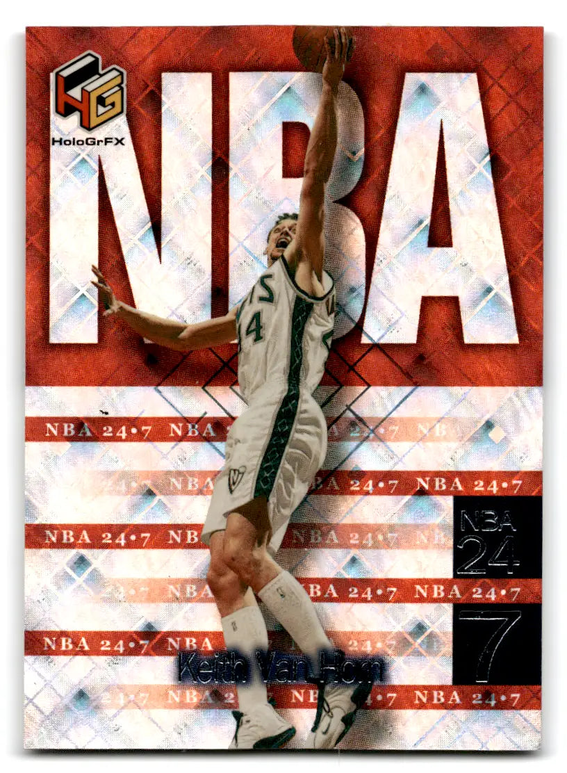 1999-00 Upper Deck HoloGrFX Keith Van Horn #N14 NBA 24-7 New Jersey Nets - Trading Card