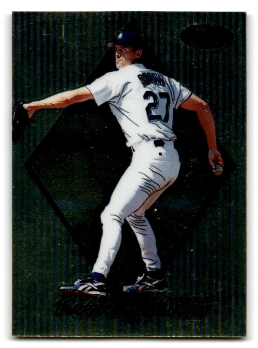Baseball card featuring best Kevin Brown Los Angeles Dodgers pitcher in Bowman Baseball series