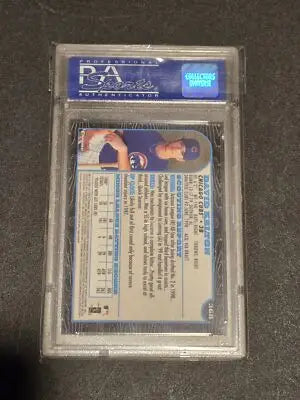 Encased David Kelton baseball card from Bowman Chrome 1999 PSA 9 series