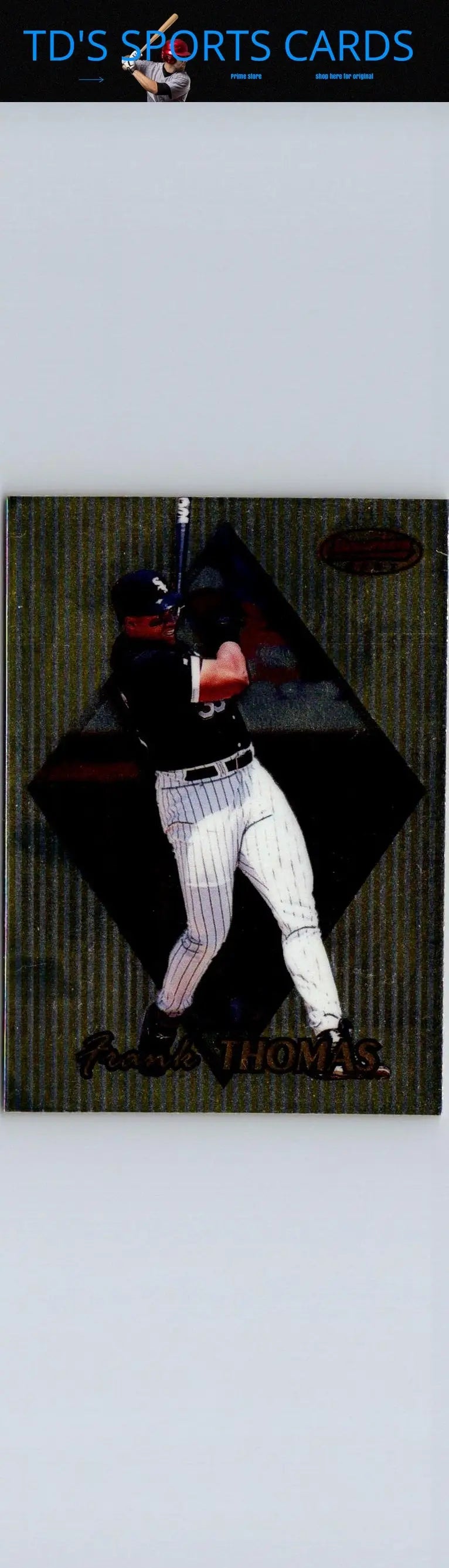 1999 Bowman’s Best #20 Frank Thomas baseball card, a must-have for trading cards collectors