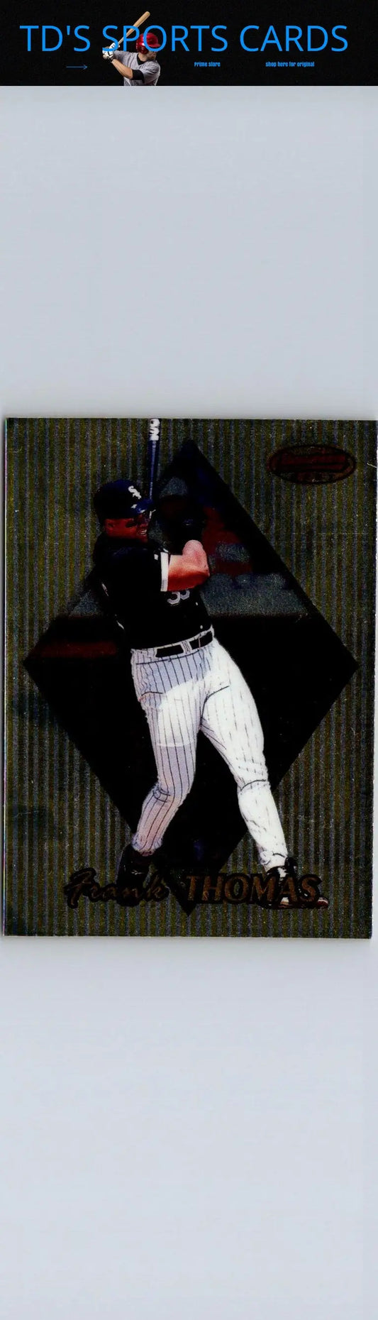 1999 Bowman’s Best #20 Frank Thomas baseball card, a must-have for trading cards collectors