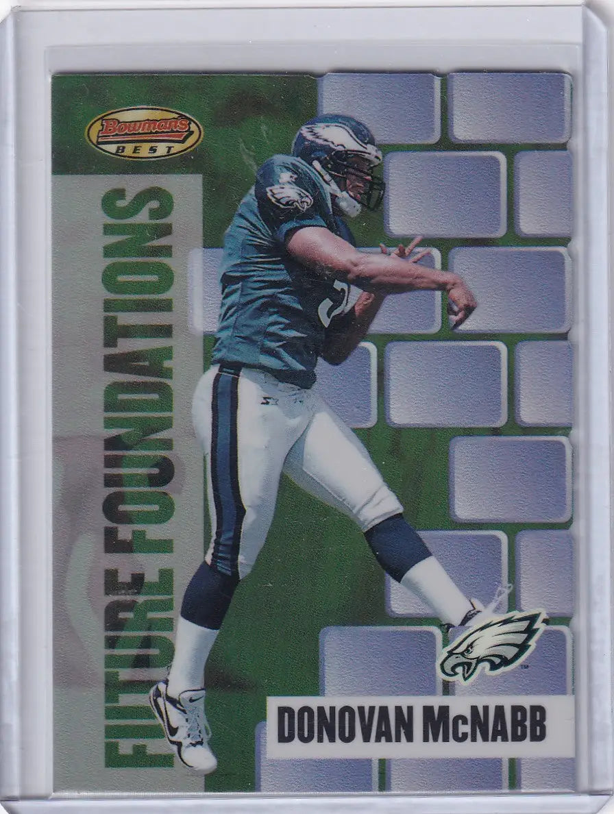 1999 Bowmans Best Future Foundations Refractor #FF3 Donovan McNabb - Eagles - Trading Cards