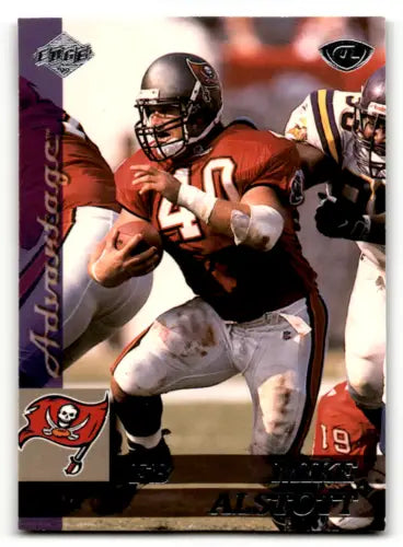 Original gloss Football trading card of Mike Alstott from Edge Advantage 1999