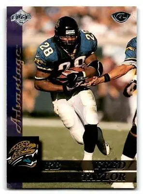 Fred Taylor running with ball in 1999 Collector’s Edge Advantage trading card
