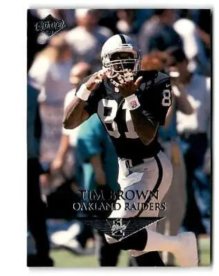 Tim Brown trading card from 1999 Collector’s Edge First Place #108 featuring the player