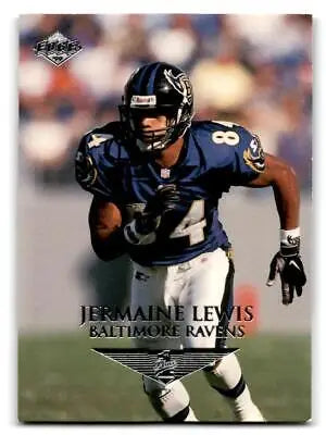 Jermaine Lewis 1999 Collector’s Edge First Place #14 trading card displayed for sale
