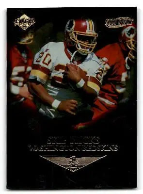 1999 Collector’s Edge Skip Hicks Gold Ingot football trading card displayed