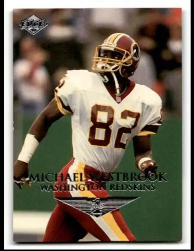 Michael Westbrook Washington football card in original gloss condition, 1999 Collector’s Edge