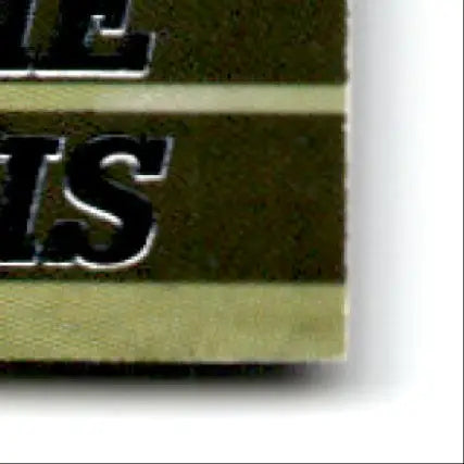 Dark green edge football advantage matchbook with light green stripes for Jerome Bettis