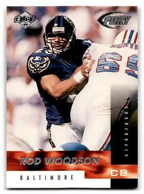 Rod Woodson 1999 Collector’s Edge Fury #148 trading card for collectors and fans