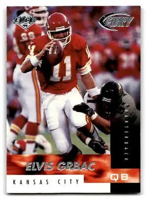 Elvis Grbac trading card from 1999 Collector’s Edge Fury #54 collectible series