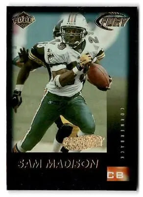 Sam Madison football card from 1999 Collector’s Edge Fury Gold Ingot #88