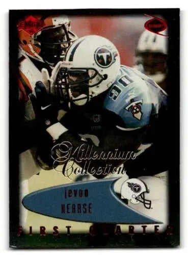 Jevon Kearse football card featuring original gloss from 1999 Collector’s Edge Odyssey Red Tennessee Titans