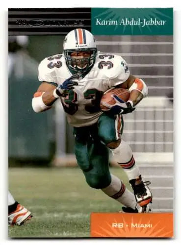 1999 Donruss #69 Karim Abdul-Jabbar Miami Dolphins Football Card with original gloss