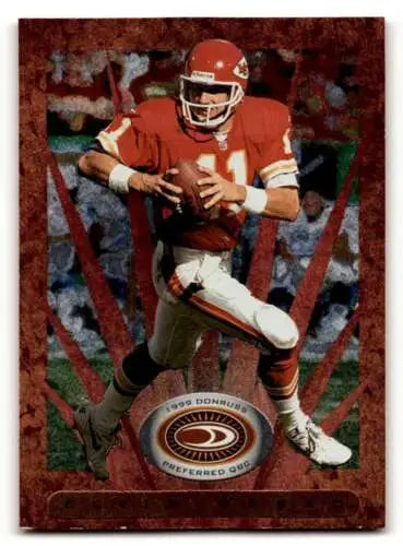 Original gloss 1999 Donruss Preferred QBC Elvis Grbac Kansas City Chiefs football card