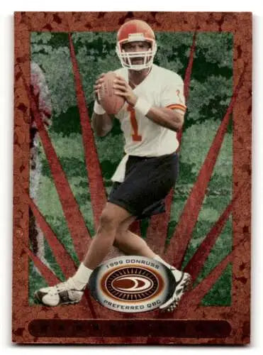1999 Donruss Preferred QBC Warren Moon Kansas City Chiefs Football Card with original gloss