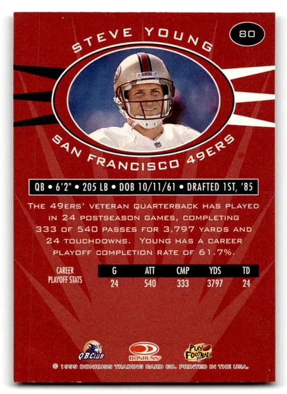1999 Donruss Preferred QBC #80 Steve Young - Trading Card