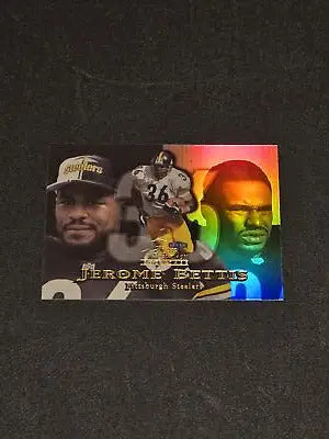 Jerome Bettis football card from 1999 Flair Showcase featuring Flair Showcase Jerome style