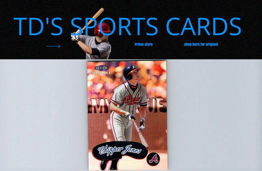 1999 Fleer Mystique #45 Chipper Jones baseball card for trading card collectors