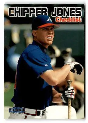 Chipper Jones 1999 Fleer Tradition #592 trading card for baseball collectors