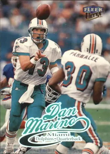 1999 Fleer Ultra #13 Dan Marino football card with original gloss for collectors
