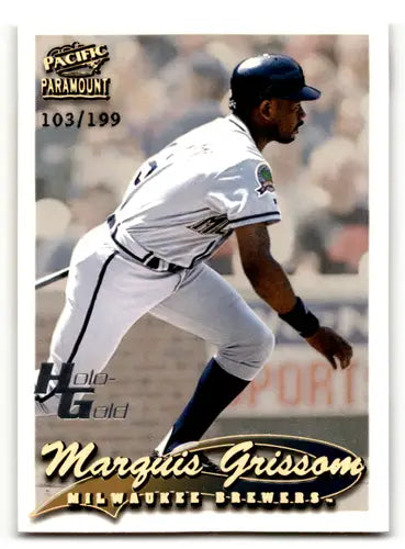 1999 Pacific Paramount Holo-Gold #126 Marquis Grissom NM-MT 103/199 Bre ID:60617 - Trading Cards