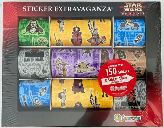Star Wars Episode I sticker extravaganza box by Sandylion featuring character designs