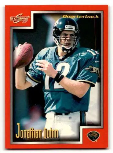 Original gloss 1999 Score Jonathan Quinn Jacksonville Jaguars football card E ID:61718