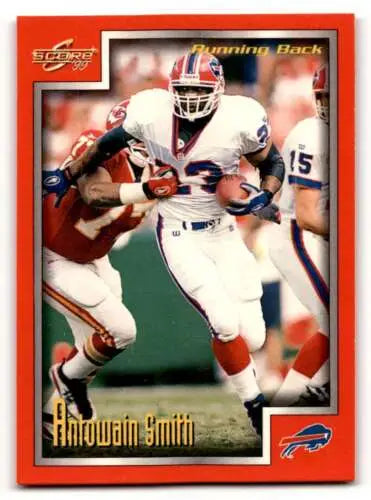 1999 Score #180 Antowain Smith Buffalo Bills Football Card with original gloss finish