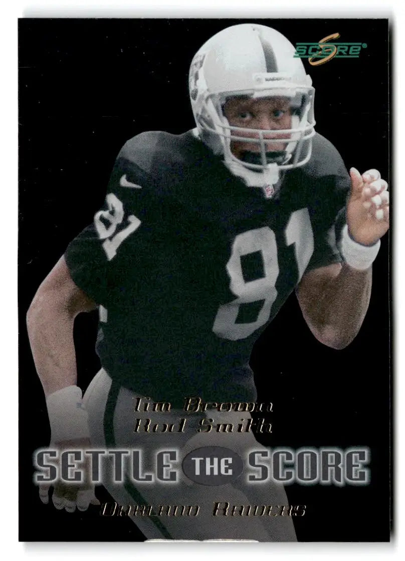 1999 Score #27 Tim Brown / Rod Smith Settle the Score - Trading Card