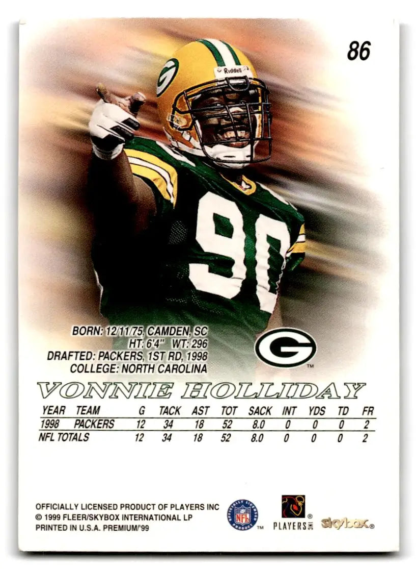 1999 SkyBox Premium #86 Vonnie Holliday - Trading Card