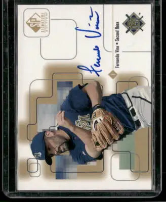 Signed baseball card from 1999 SP Signature Edition featuring Fernando Vina’s autograph