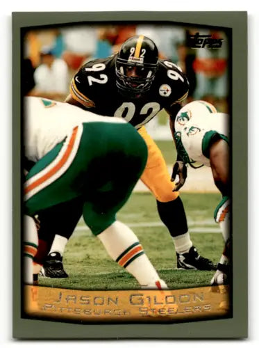 1999 Topps #122 Jason Gildon football card with original gloss near mint condition