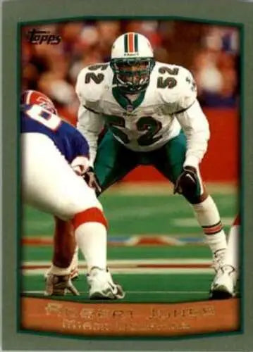 1999 Topps #254 Robert Jones NM-MT Dolphins original gloss trading card by Simply Sandoval