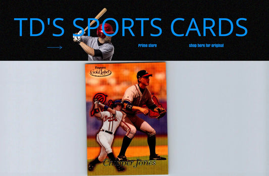 1999 Topps Gold Label #16 Chipper Jones baseball card collectible in mint condition