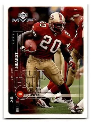 Football trading card of Garrison Hearst from 1999 Upper Deck MVP set