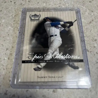 Upper Deck Sammy Sosa 1999 card highlighting his 66th home run milestone