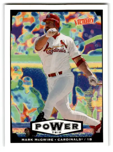 1999 Upper Deck Victory Mark McGwire baseball card in near mint original gloss condition
