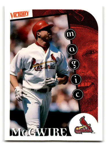 1999 Upper Deck Victory Mark McGwire baseball card with original gloss NM-MT condition
