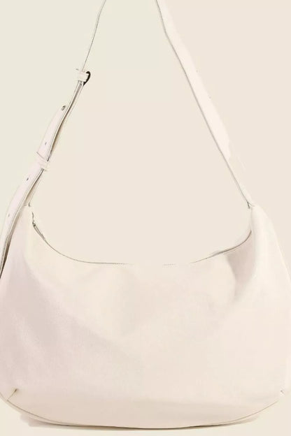 Fame Faux Leather Hobo Crescent Shoulder Bag