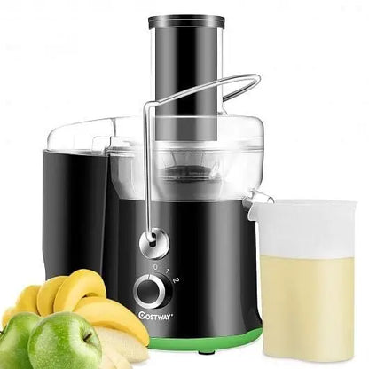 2 Speed Wide Mouth Fruit and Vegetable Centrifugal Electric Juicer.. - Color:Black - Juicers & Coffee Machines