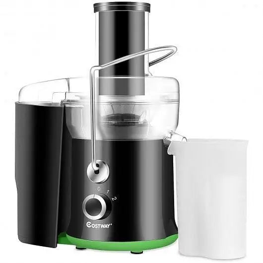 2 Speed Wide Mouth Fruit and Vegetable Centrifugal Electric Juicer.. - Color:Black - Juicers