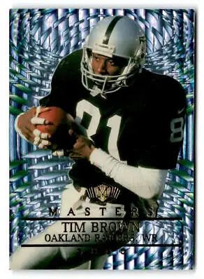Tim Brown Football card from 2000 Collector’s Edge Masters trading cards #/2000