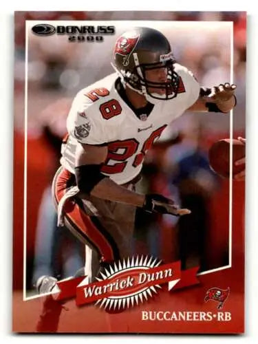 Warrick Dunn Tampa Bay Buccaneers Football Card with original gloss finish