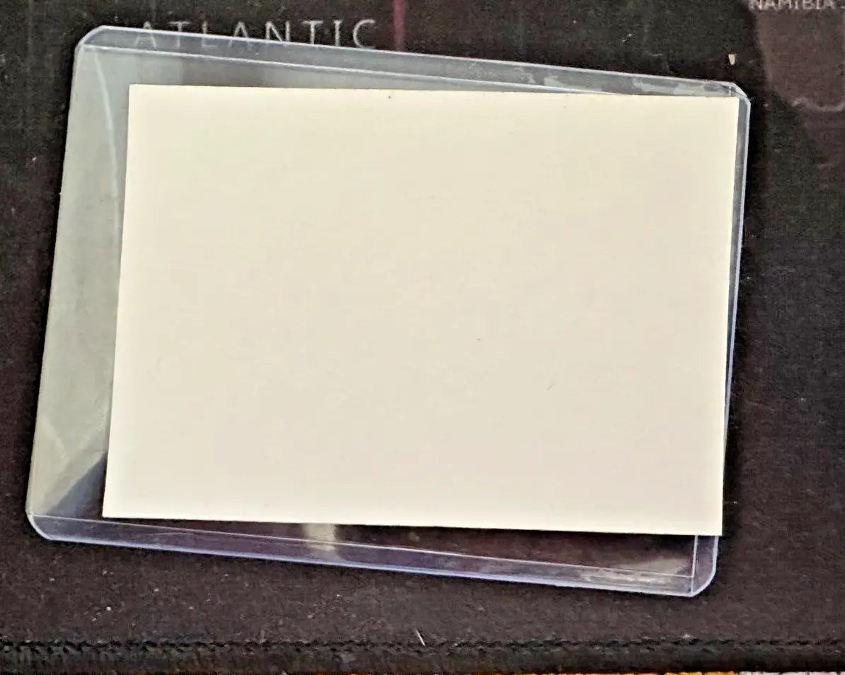 Empty clear plastic sleeve for Dragon Ball Z card from 2000 Dragon Ball Z Card #61 series