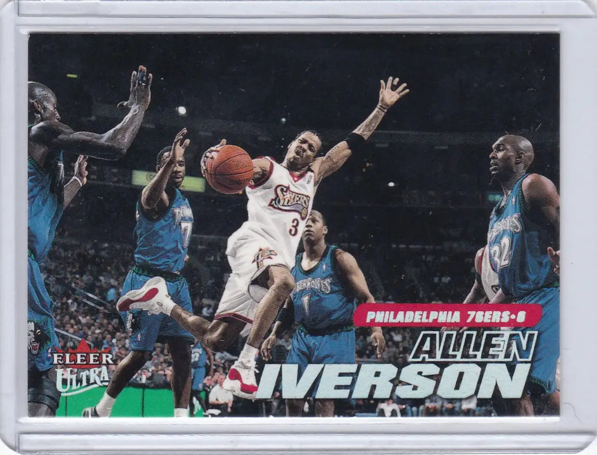 2000 FLEER #156 ALLEN IVERSON- SIXERS - Trading Card