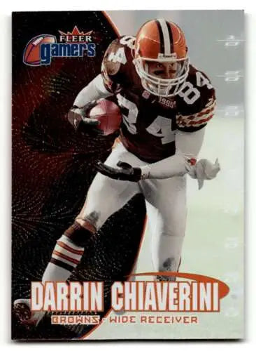 Original gloss 2000 Fleer Gamers #37 Darrin Chiaverini Cleveland Browns Football Card