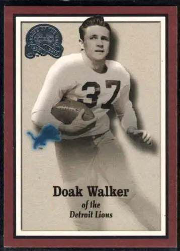 2000 Fleer Greats of the Game #83 Doak Walker football card with original gloss