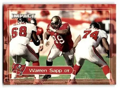 2000 Impact #70 Warren Sapp football trading card for collectors and fans