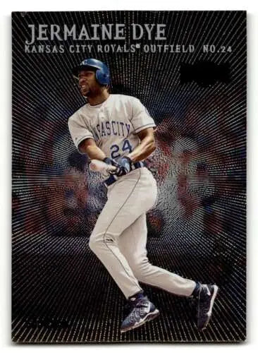 Jermaine Dye Kansas City Royals baseball card with original gloss in EX/NM condition